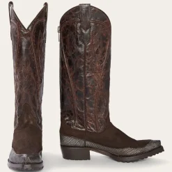 Dakota Suede Teju Cowboy Boot-Stetson Hot