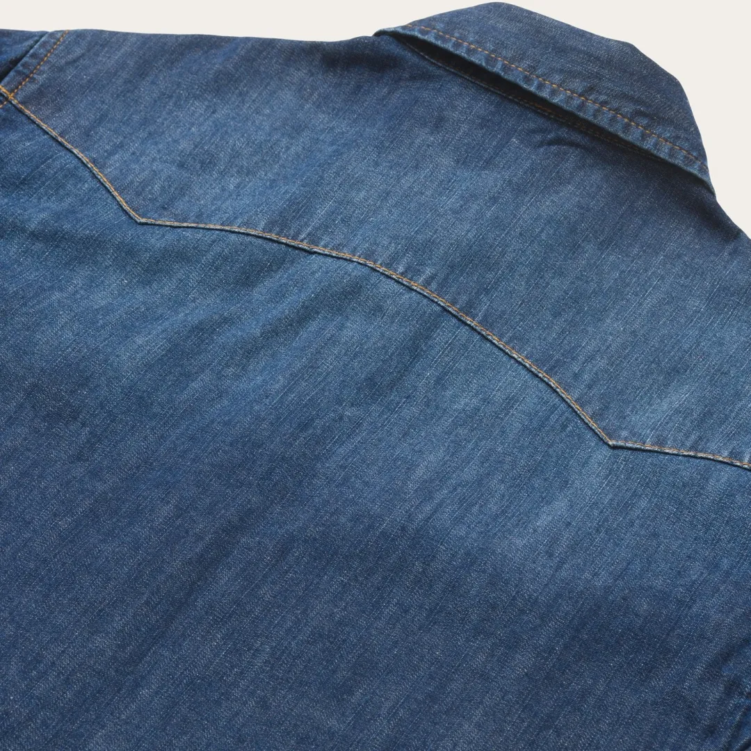 Dark Denim Snap Front Shirt-Stetson Sale