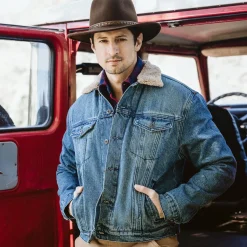 Denim Sherpa Jacket-Stetson Best