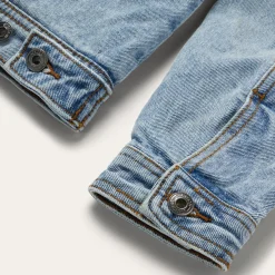 Denim Sherpa Lined Jacket-Stetson Hot