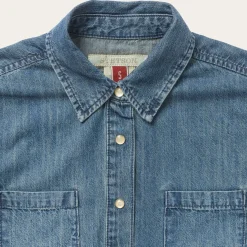 Denim Snap Front Western Shirt-Stetson Outlet