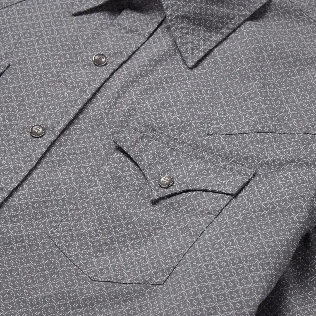 Diamond Print Western Shirt-Stetson Online