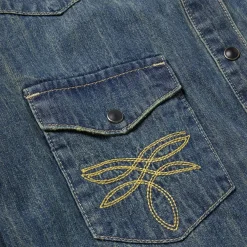 Dirty Denim Boyfriend Fit Shirt-Stetson