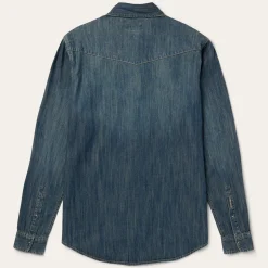 Dirty Denim Western Shirt-Stetson Discount