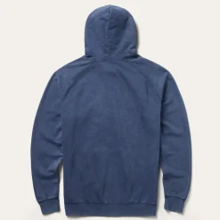 Distressed Logo Hooded Sweatshirt-Stetson Discount