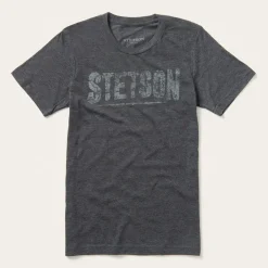 Distressed Graphic Tee-Stetson New