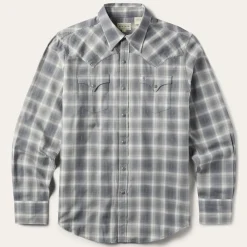 Dobby Twill Plaid Shirt-Stetson