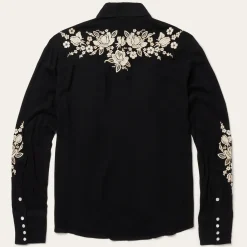 Embroidered Crepe Western Shirt-Stetson Online