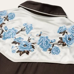 Embroidered Rayon Western Shirt-Stetson Discount