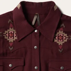 Embroidered Shirt Dress-Stetson New