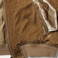 Embroidered Velvet Bomber Jacket-Stetson Sale