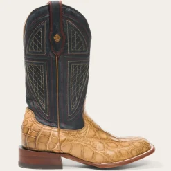 Flaxville Honey Alligator Vamp Blue 13"Shaft-Stetson New