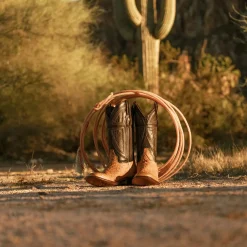 Flaxville Honey Alligator Vamp Blue 13"Shaft-Stetson Sale