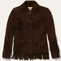 Fringe Suede Jacket-Stetson Online