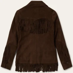 Fringe Suede Jacket-Stetson Online