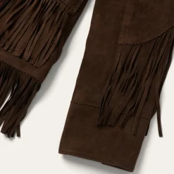 Fringe Suede Jacket-Stetson Online