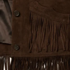 Fringe Suede Jacket-Stetson Online