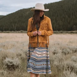 Fringe Suede Jacket-Stetson Online