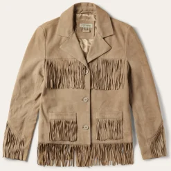 Fringe Suede Jacket-Stetson Sale