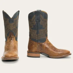 Goddard Burnished Blue   Leather Boot-Stetson Discount