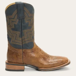 Goddard Burnished Blue   Leather Boot-Stetson Discount