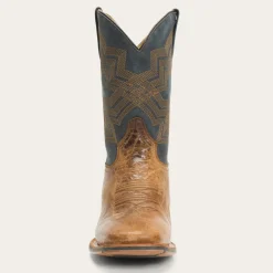 Goddard Burnished Blue   Leather Boot-Stetson Discount