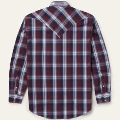 Good Luck Plaid Western Shirt-Stetson Hot