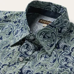Greenspring Paisley Print Western Shirt-Stetson Online