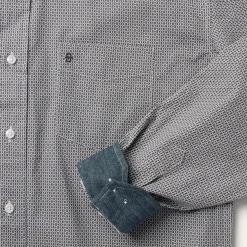 Geo Print Button Front Shirt-Stetson Best