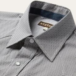 Geo Print Western Shirt-Stetson Sale