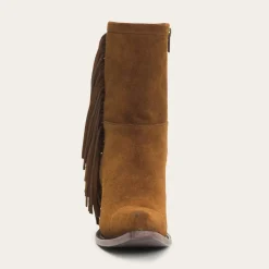 Halle Suede Fringe Side Zip Boot-Stetson New