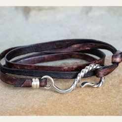 Hook Leather Bracelet-Stetson Clearance