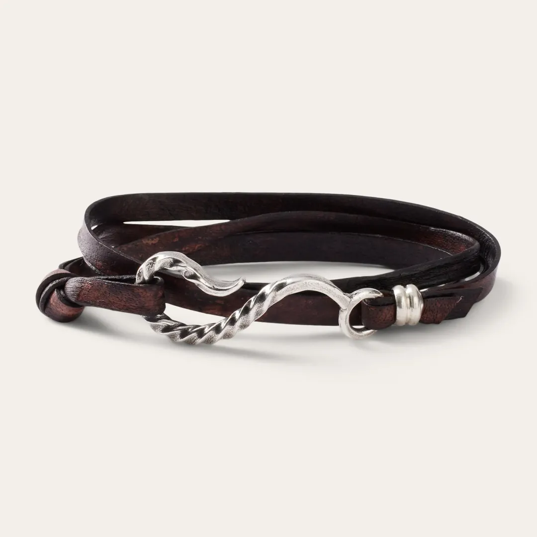 Hook Leather Bracelet-Stetson New