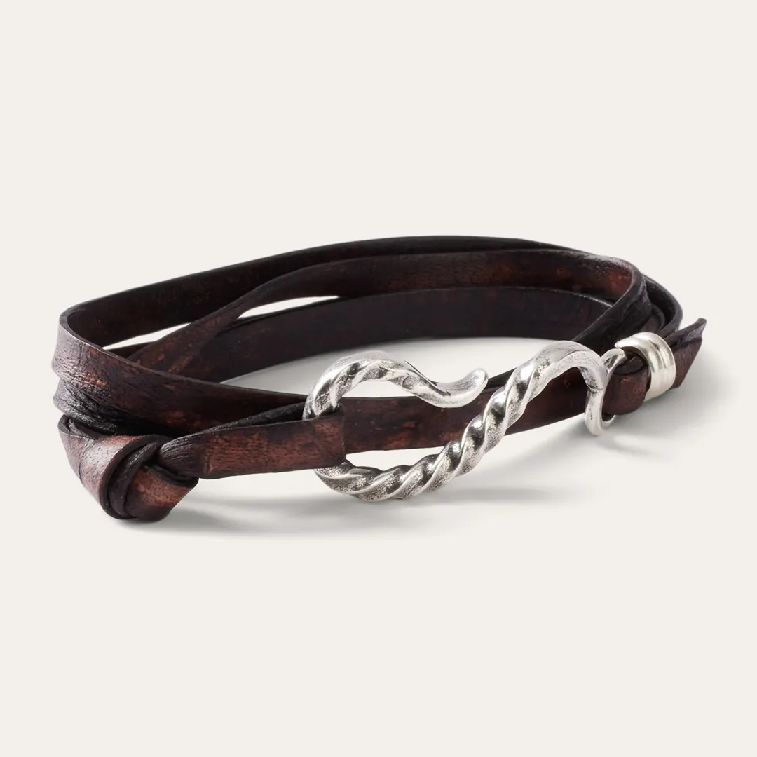 Hook Leather Bracelet-Stetson New