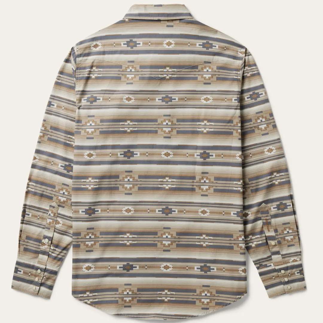 Horizontal Aztec Print Western Shirt-Stetson Best