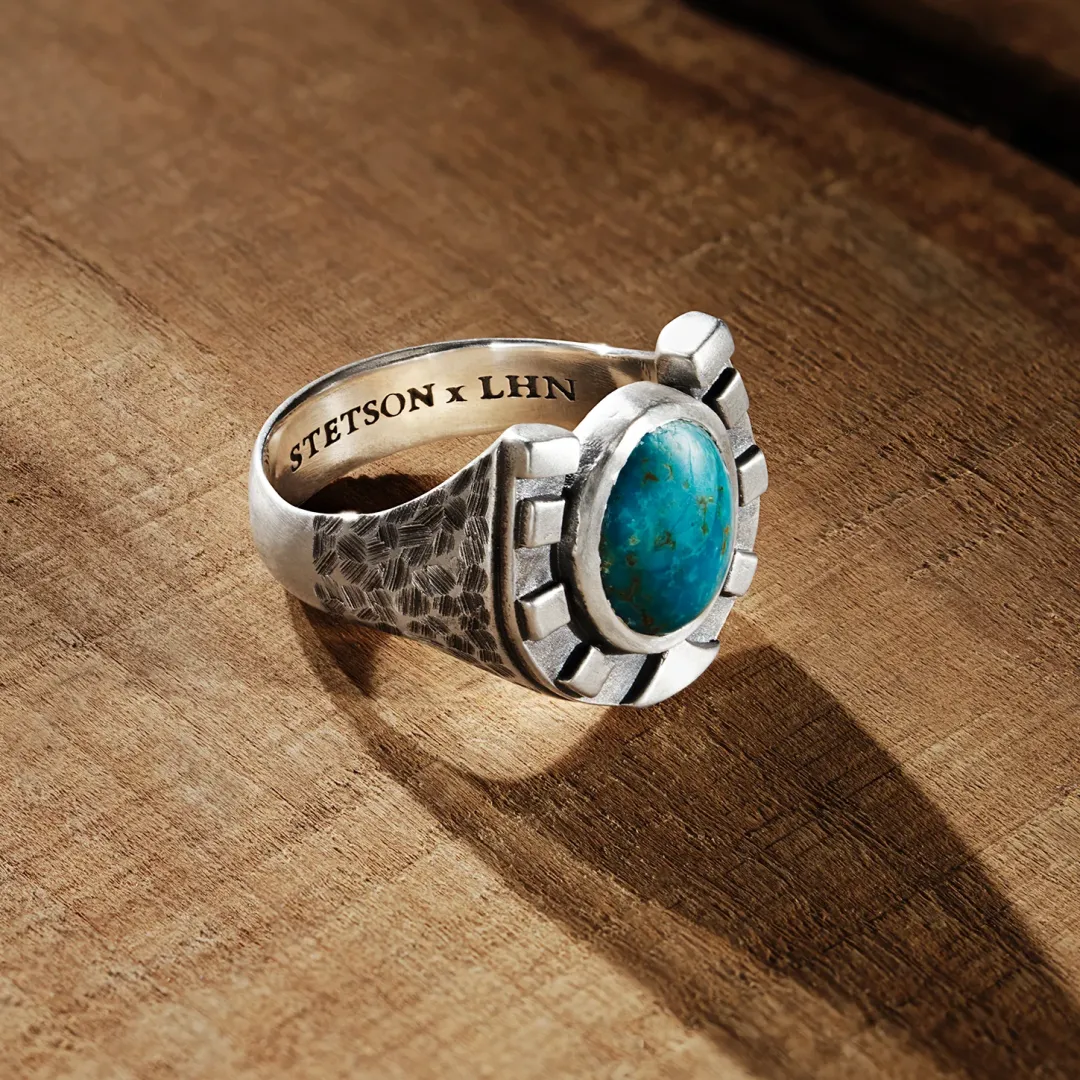 Horseshoe Ring with Turquoise-Stetson Best