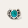 Horseshoe Ring with Turquoise-Stetson Outlet
