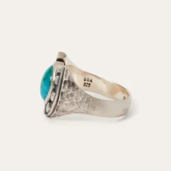 Horseshoe Ring with Turquoise-Stetson Outlet
