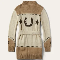 Horseshoe  Star Belted Cardigan-Stetson Online