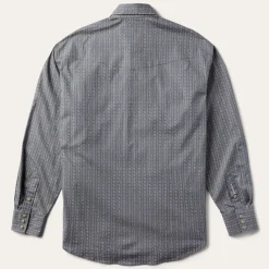 Horseshoe Stripe Print Shirt-Stetson Hot