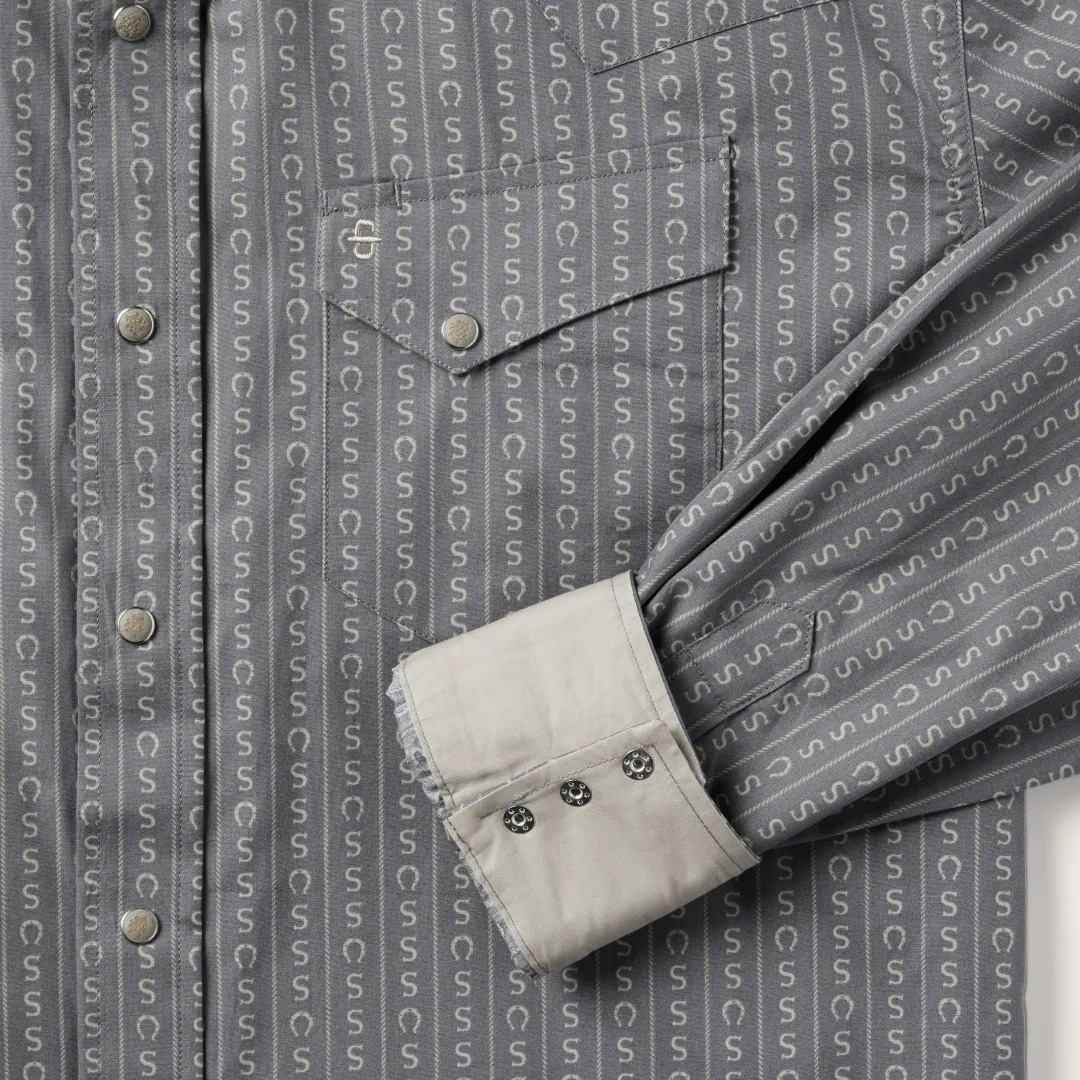 Horseshoe Stripe Print Shirt-Stetson Sale