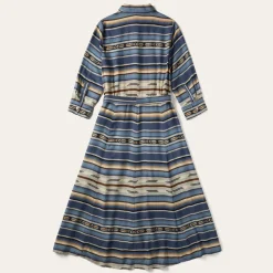 Indigo Serape Print Dress-Stetson Hot