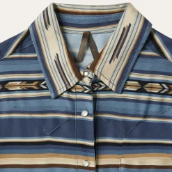 Indigo Serape Print Shirt-Stetson Sale