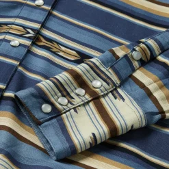 Indigo Serape Print Shirt-Stetson Sale
