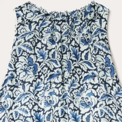 Indigo Tapestry Print Prairie Dress-Stetson Sale
