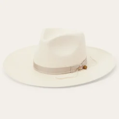 JW Marshall Straw Flat Brim Hat-Stetson