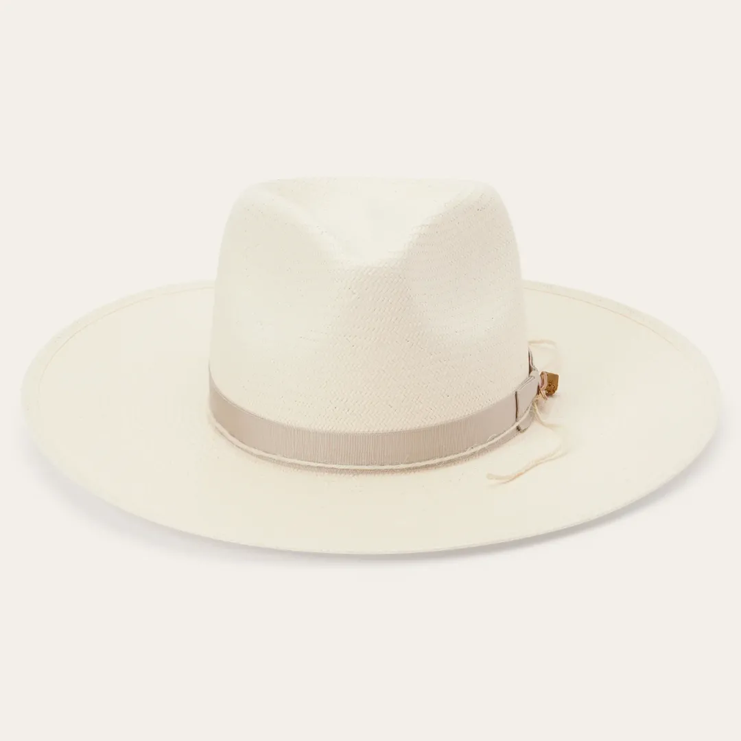 JW Marshall Straw Flat Brim Hat-Stetson Clearance
