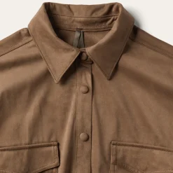 Khaki Suede Western Shirt-Stetson Online