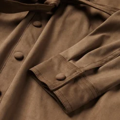 Khaki Suede Western Shirt-Stetson Online