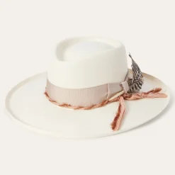 Kings Row Shantung Straw Fedora-Stetson Outlet